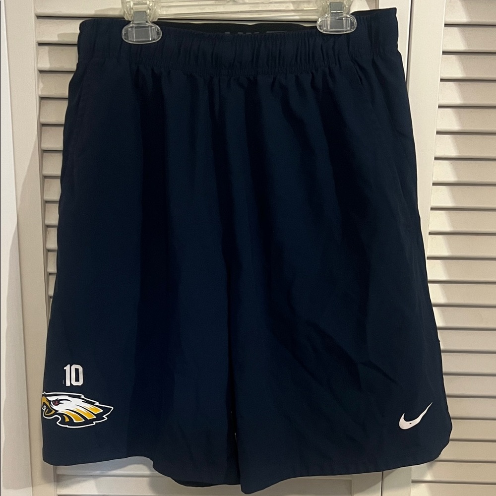 Nike Men’s Medium Navy Athletic Shorts with Eagle & Nike Emblem